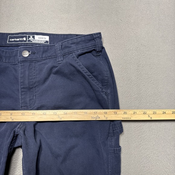 Carhartt Rugged Flex Loose Fit Pants Womens Sz 10 (32x30) Blue Utility Workwear - Picture 3 of 12
